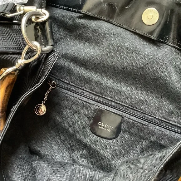 GUCCI nylon BAMBOO handle bag 🎋 - Picture 11 of 15